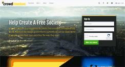 Desktop Screenshot of crowdfreedom.com