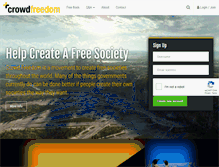 Tablet Screenshot of crowdfreedom.com